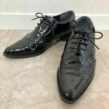 PRINCI PESSA 레이스업 슈즈 블랙