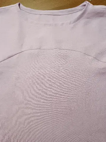 프렌치 린넨 핸드메이드 플레어 풀오버 블라우스 라일락