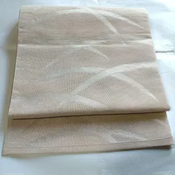 여름 후쿠로 오비 연한 핑크 은색