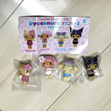 산리오 캐릭터즈 피코노루 마스코트 2 가챠 전 4종 컴플리트