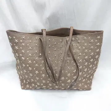 JIMMY CHOO 가죽 스터드 토트백 사샤
