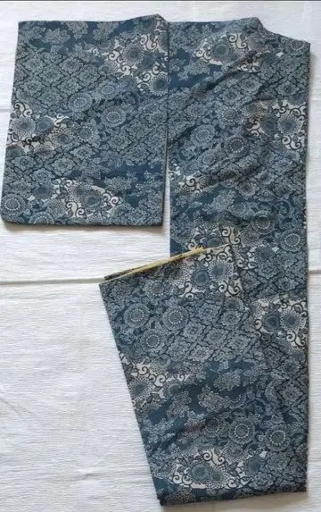 이중 기모노, 순수 실크, 코몬, 바치 카라, 오쿠시 코몬풍