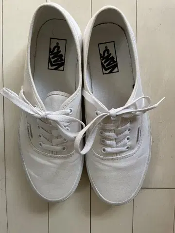 VANS OFF THE WALL 화이트 스니커즈 오센틱