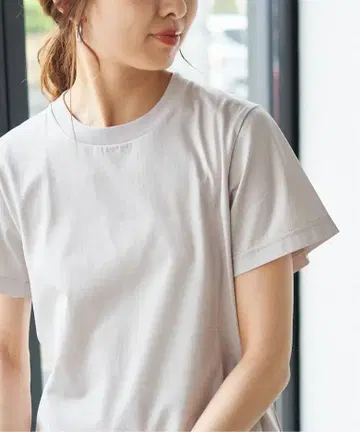 Spick and Span 파인 코튼 티셔츠