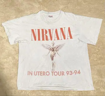 NIRVANA IN UTERO TOUR 93-94 티셔츠 SOF TEE