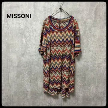 # MISSONI 미쏘니 이탈리아제 올 패턴 반팔 셋업