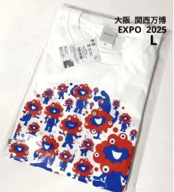 오사카 간사이 엑스포 티셔츠 밉밉 포즈 EXPO2025 L 사이즈