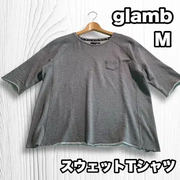 glamb 반팔 티셔츠 맨투맨 티셔츠 그레이