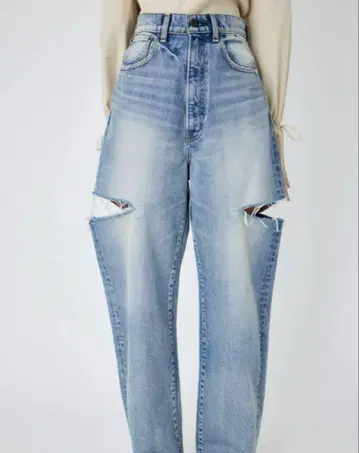 MOUSSY THIGH SLIT LOOSE STRAIGHT 새상품급