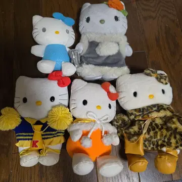 헬로키티 봉제 인형 5종 세트