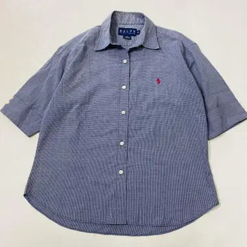RALPH RALPH LAUREN 여성용 5부 소매 셔츠 포니 자수 XL