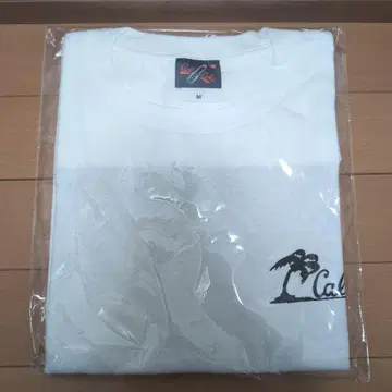 립 백 프린트 티셔츠 화이트 CAL-COKE 화이트 티셔츠