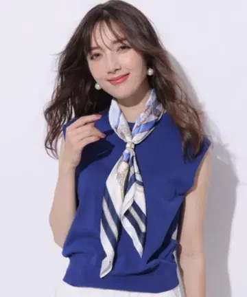 아푸와이저 리셰 스카프 없음 프렌치 슬리브 니트
