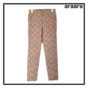 araara 아라아라 꽃무늬 코튼 팬츠 슬랙스 캐주얼 여성용