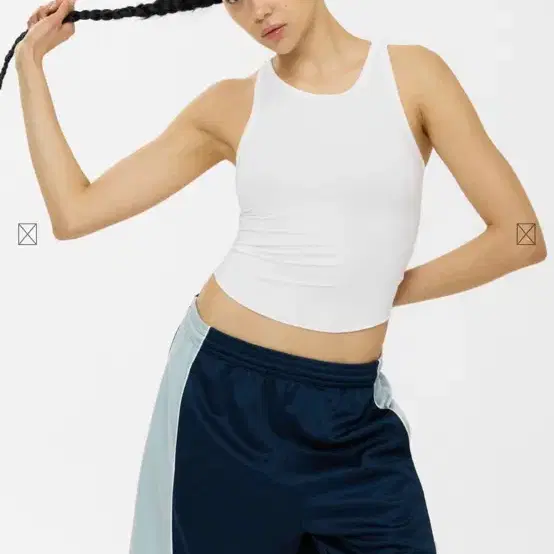 ★GLOWNY★ AIR RACER BACK TANK 4 Colors GLOWNY | 글로니 Glowny AIR RACER BACK TANK (WHITE) New