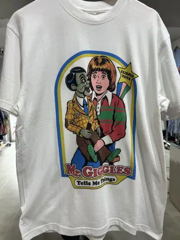 Mr. Giggles 티셔츠 화이트