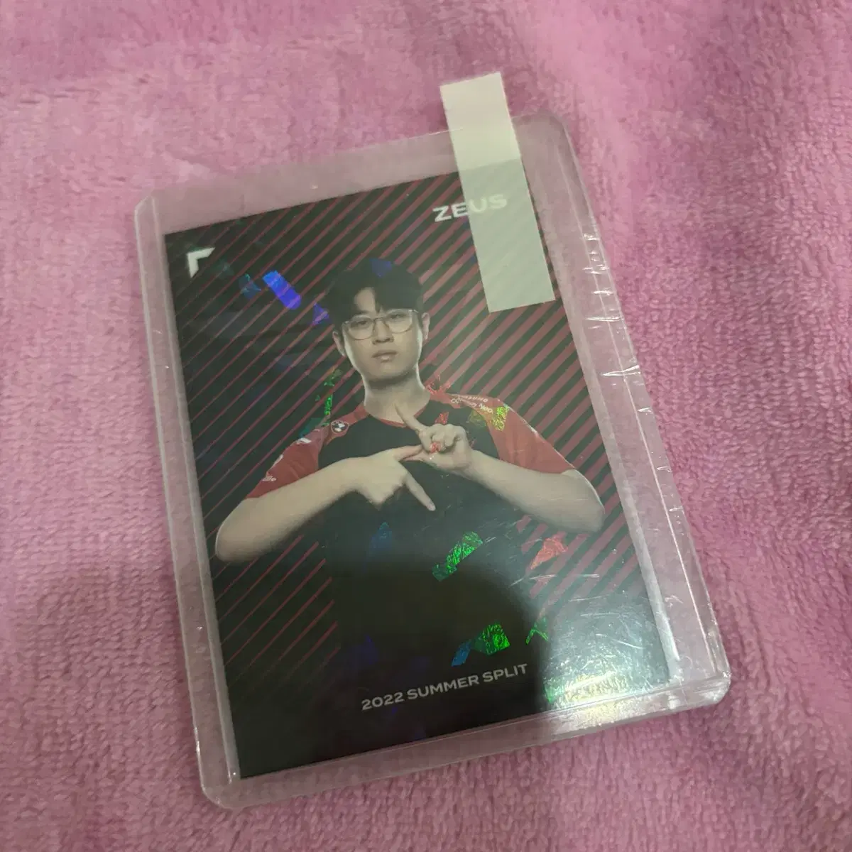 T1 Hanwha Zeus LoL Park Limited Edition Hologram Photocard Poca Goods