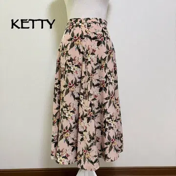 케티 KETTY 앤티크 플라워 프린트 롱 스커트