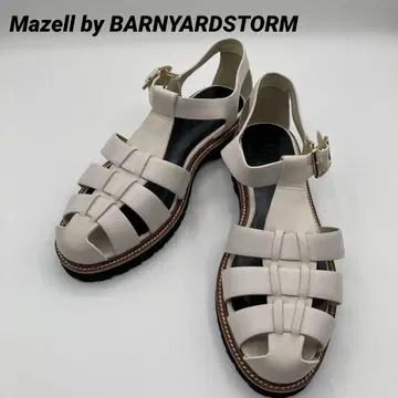 Mazell 밴야드 스톰 트랙 밑창 구르카 샌들 화이트 여성용 신발