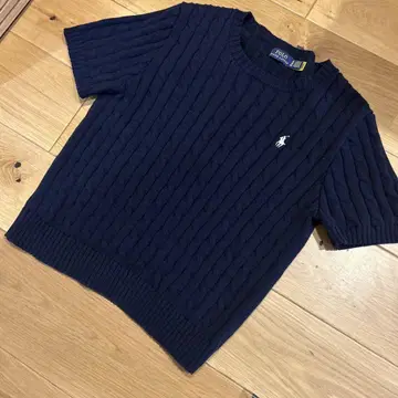 폴로 랄프 로렌 네이비 반팔 스웨터 XL