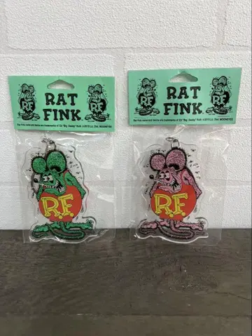 RAT FINK 아크릴 키링 2개 세트