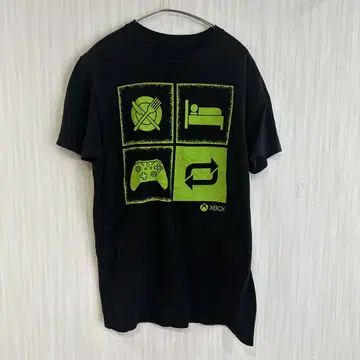 XBOX 로고 티셔츠 M 사이즈 블랙 레트로