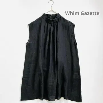 윔 가젯 Whim Gazette 린넨 슬리브리스 블라우스