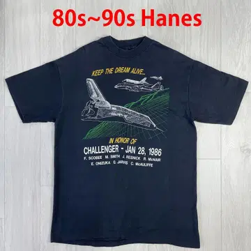 80년대 90년대 USA제 헤인즈 스페이스 셔틀 챌린저 티셔츠