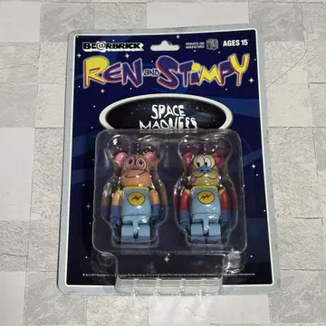 REN&STIMPY 렌&스탬피 베어브릭 미개봉