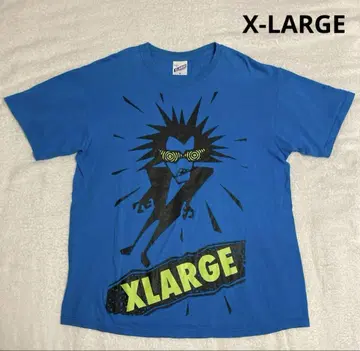 X-LARGE 엑스라지 개성 패턴 빅 프린트 콜라보 티셔츠 남성용 L