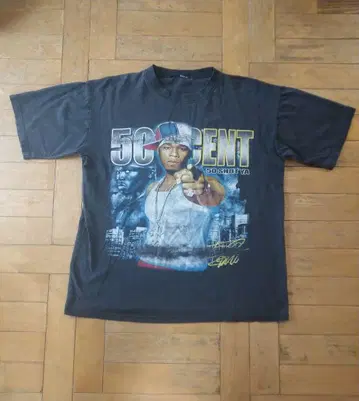 빈티지 y2k 50 Cent 50샷 ya 부츠 셔츠