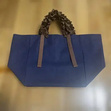 네이비 프릴 핸들 토트백 라드로 그레이프 백 네이비