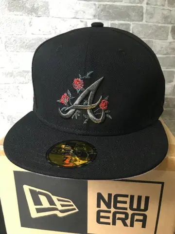 애틀랜타 브레이브스 40주년 기념 NEWERA 타투 자수 로고 캡 3/8