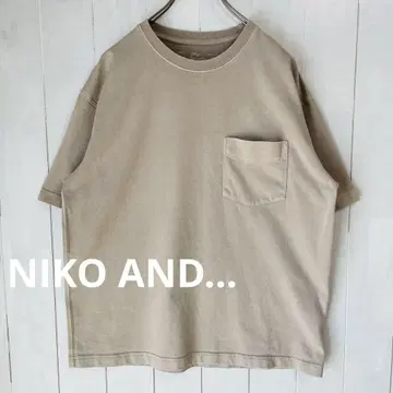 니코 앤드 NIKO AND... 헤비 무게 워시 가공 포켓이 있는 티셔츠