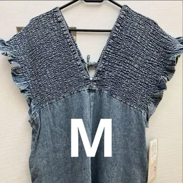 시마무라 럭스 단티아 데님 셔링 살로펫 색스 중 스카이블루 M