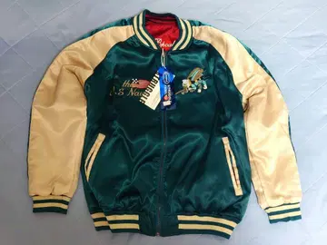US NAVY 자수 스카잔 리버서블 XL 표시(M~L)
