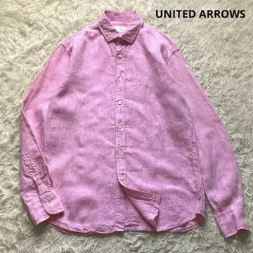 봄/여름 UNITED ARROWS 린넨 셔츠 긴팔 사이즈 M 핑크