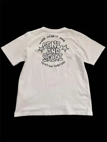 24ss 사카이 x 곤즈 티셔츠 size3 화이트