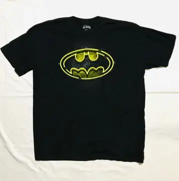 DC 코믹스 배트맨 네온 로고 티셔츠 2XL BATMAN 아메리칸 코믹스