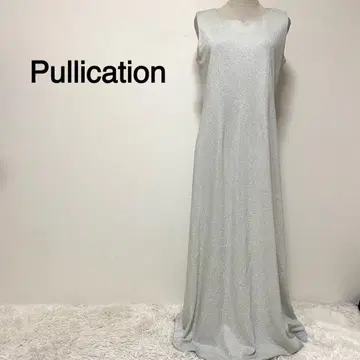 Pullication 실버 컬러 슬리브리스 롱 드레스