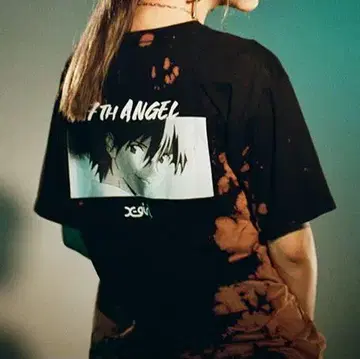 x-girl 에반게리온 티셔츠 L 사이즈 엑스걸 나기사 카오루