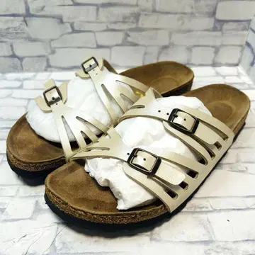 새상품급 BIRKENSTOCK 버켄스탁 그라나다 펄 화이트 25