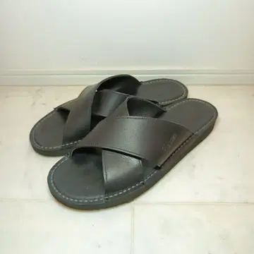Danner 다너 천연 가죽 블랙 크로스 스트랩 컴포트 샌들