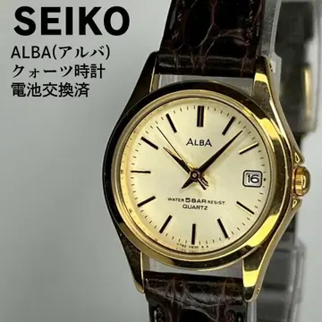 미사용품 SEIKO 세이코 ALBA 쿼츠 시계 배터리 교환 완료