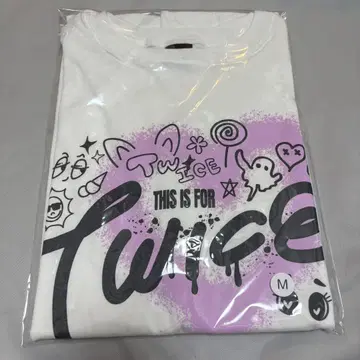 TWICE 티셔츠 화이트 M 사이즈