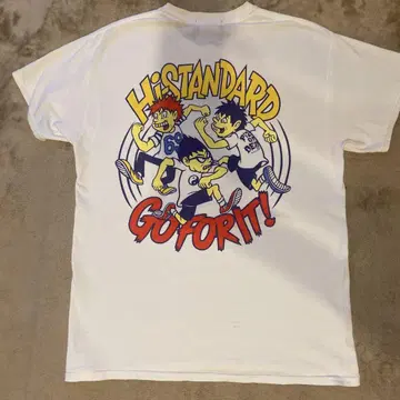 Hi-STANDARD 하이스타 GO FOR IT 티셔츠 화이트 M 사이즈