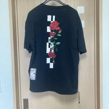 레전드 LEGENDA 오버 사이즈 장미 자수 반팔