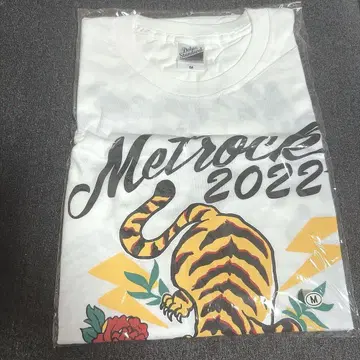 Metrock 메트로크 2022 타이거 티셔츠 화이트