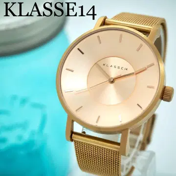 329 KLASSE14 남성/여성용 시계 골드 심플 36mm