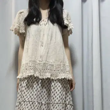 모리걸 튜닉 블라우스